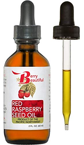 Product Cover Red Raspberry Seed Oil - 2 Fl Oz (60 mL) Glass Bottle w/ Dropper - 100% Pure, Natural & Cold Pressed - Berry Beautiful