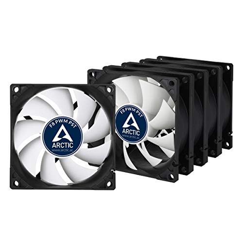 Product Cover Arctic F8 PWM PST Value Pack F8 PWM PST - 80 mm PWM PST Case Fan - Five Pack | Silent Cooler with Standard Case | PST-Port (PWM Sharing Technology) | Regulates RPM in sync