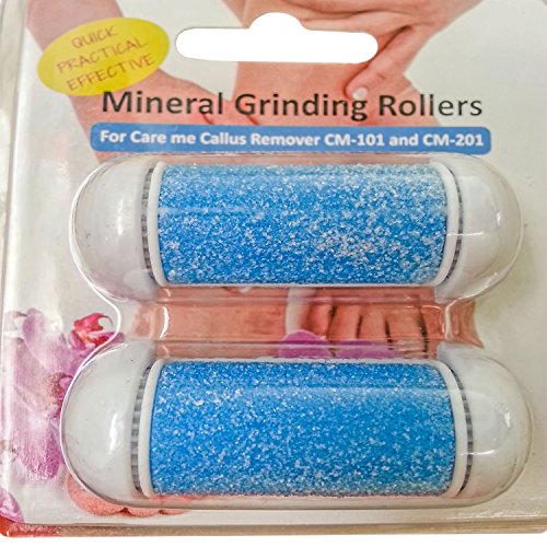 Product Cover Coarse Replacement Rollers for Care me Callus Removers -Fit Battery-Operated CM101 & Rechargeable CM201-2 Coarse Refill Rollers Suitable for All Skin Types