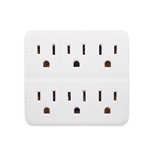 Product Cover GoGreen Power GG-16000TW - 6 Outlet Wall Tap Adapter, White