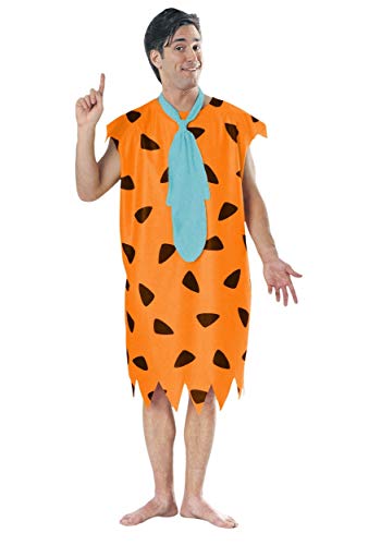 Product Cover Plus Size Fred Flintstone Orange/Black Tunic Tie Costume - 2X