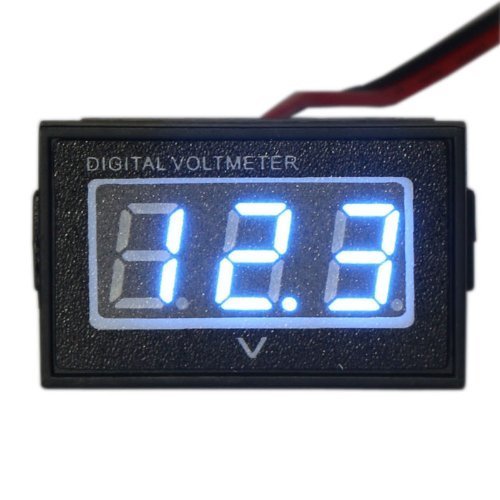 Product Cover Waterproof Monitor DC 4.5-150V 12/24/36/48V Volt Battery Meter Voltage Tester Automative Electric Cars Gauge Golf Cart E-Bike Bicycle Motorcycle Small Digital Voltmeter 0.56