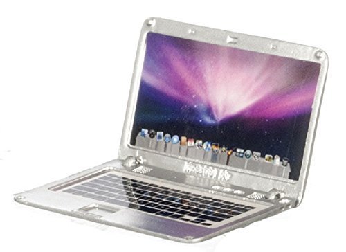 Product Cover Dollhouse Miniature Laptop, silver