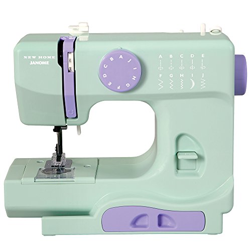 Product Cover Janome Mystical Mint Basic, Easy-to-Use, 10-Stitch Portable, Compact Sewing Machine with Free Arm only 5 pounds