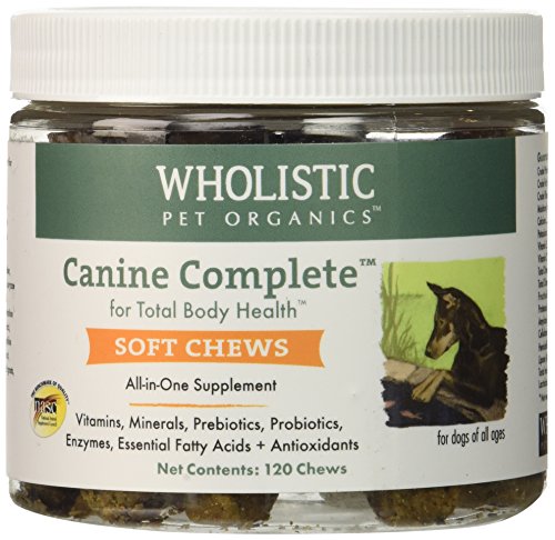 Product Cover Wholistic Pet Organics 120 Count Canine Complete Soft Chews Supplement