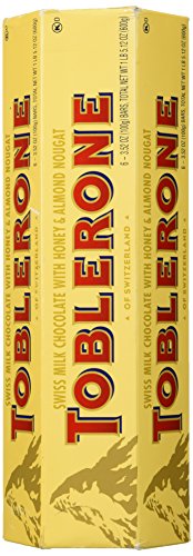 Product Cover Toblerone Swiss Milk Chocolate With Honey And Almond Nougat (6 X 100 G Bars)