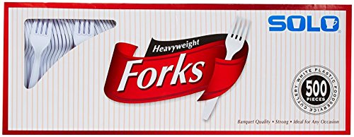 Product Cover Solo White Heavyweight Forks - 500 ct