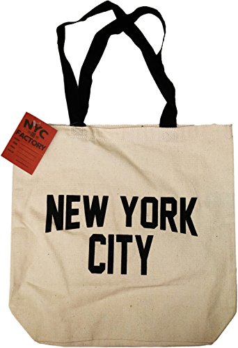 Product Cover NYC Tote Bag Canvas New York City Gift Souvenir Black Straps