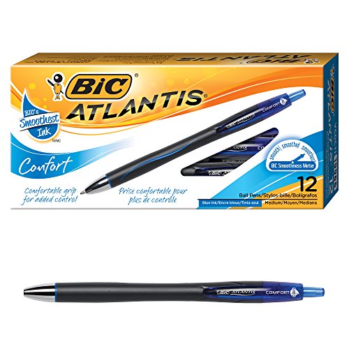 Product Cover Bic Atlantis Comfort Ball Pen, 12DZ, Blue (BICVCGC11BE)