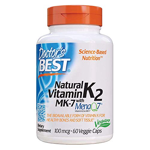 Product Cover Doctor Best Natural Vitamin K2 Mk-7 with Menaq7 100Mcg - 60 Veggie Capsules