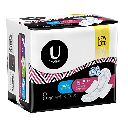 Product Cover Kotex Ultra Thin Pads with Wings, Regular, Unscented 18 ea(Pack Of 3)