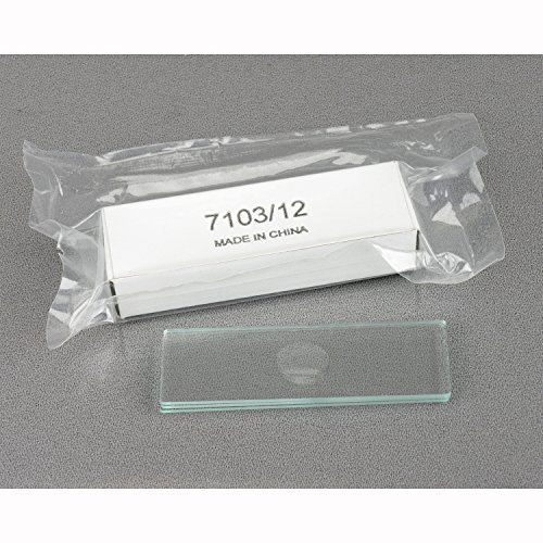 Product Cover AmScope BS-C12 Microscope Slides Single Depression Concave Pack of 12