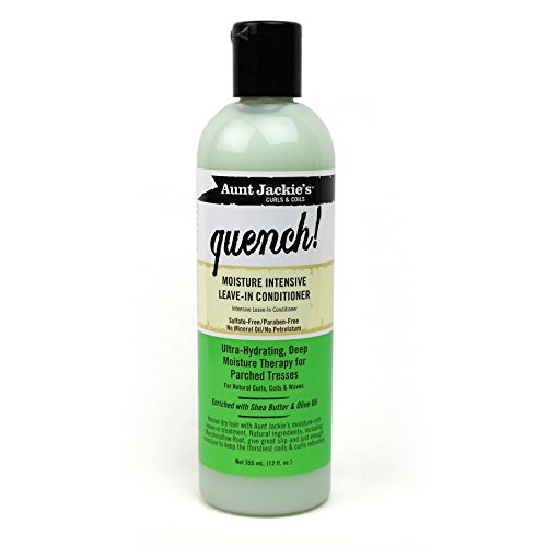 Product Cover Aunt Jackie's Quench, Moisture Intensive Leave-in Conditioner, Ultra-Hydrating, Deep Moisture Therapy for Parched Hair, 12 Ounce Bottle