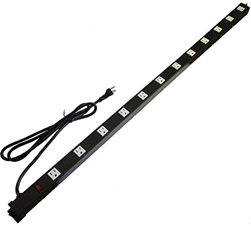 Product Cover Opentron OT4126 Metal Surge Protector Power Strip Extension Cord 4 Feet 12 Outlet