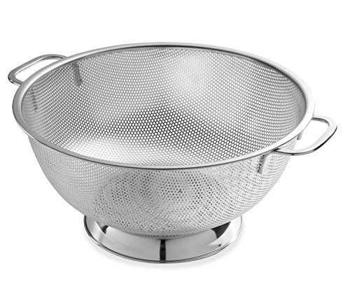 Product Cover Bellemain Micro-Perforated Stainless Steel 5-Quart Colander-Dishwasher Safe