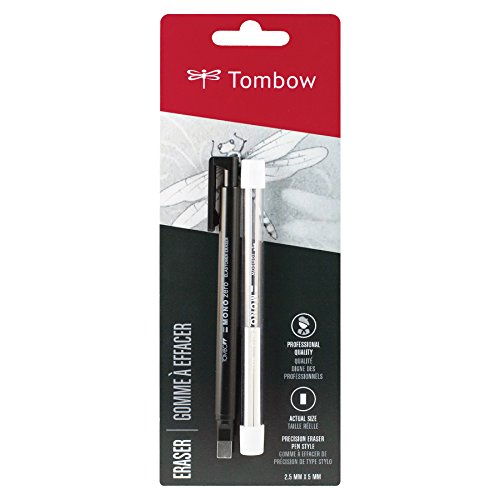Product Cover Tombow 57317 MONO Zero Eraser Value Pack, Rectangle 2.5 mm. Precision Tip Eraser with Refills