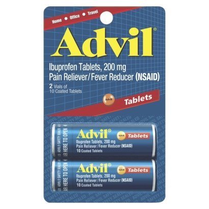 Product Cover Advil Ibuprofen Pain Reliever/Fever Reducer Tablets, 200mg, 10 count (Pack of, 2)