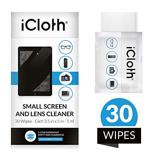 Product Cover iCloth Screen Cleaning Wipes for a simple and fast shine on smartphones, tablets and computers [iC30] 30 wipe pack