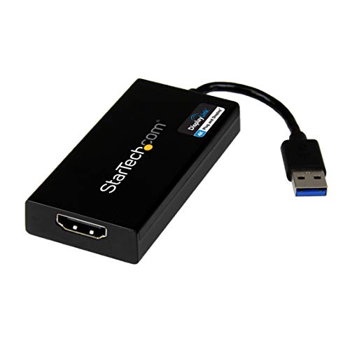 Product Cover StarTech.com USB 3.0 to HDMI Display Adapter 4K Ultra HD, DisplayLink Certified, Video Converter w/ External Graphics Card - Mac & Windows (USB32HD4K)