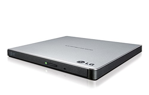 Product Cover LG Electronics 8X USB 2.0 Super Multi Ultra Slim Portable DVD+/-RW External Drive with M-DISC Support, Retail (Silver) GP65NS60