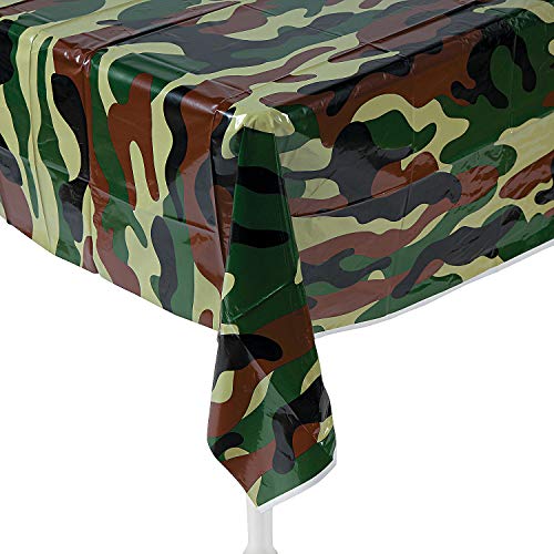 Product Cover Camouflage Plastic Tablecover Camo Tablecloth (54