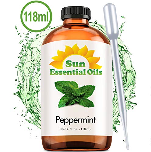 Product Cover Best Peppermint Oil (Large 4 Ounce) 100% Pure Peppermint Essential Oil (Mentha Piperita)