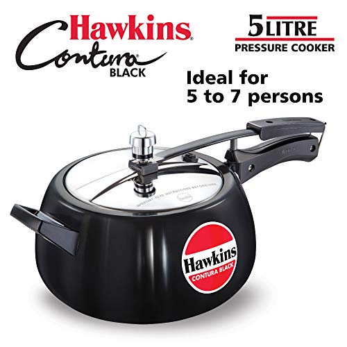 Product Cover Hawkins CB50 Hard Anodised Pressure Cooker, 5-Liter