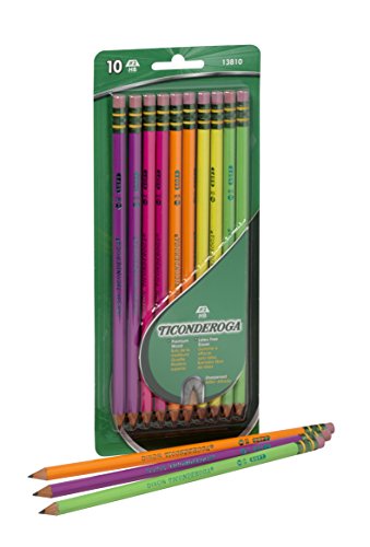 Product Cover Dixon Ticonderoga No.2 Pencils, Assorted Neon, 10-Pack