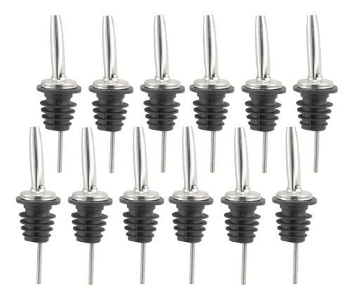 Product Cover JBtek (12 Pack) Stainless Steel Classic Bottle Pourers w/Tapered Spout