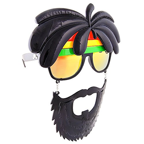 Product Cover Sunstaches Rasta Sunglasses, Instant Costume, Party Favors, UV400