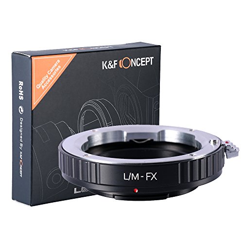 Product Cover K&F Concept Lens Mount Adapter Compatible with Leica M LM L/M Mount Lens to Fujifilm FX Mount Camera Adapter for FX Mount Camera X-Pro1