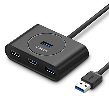 Product Cover Ugreen 4-Port USB 3.0 HUB Super Speed for your MacBook MacBook Air, Mac Mini and Microsoft Surface, Ultrabooks 30 inch Cable USB Hub