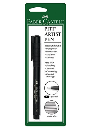 Product Cover A.W. FABER CASTELL USA FC800011T Pitt Artist Pen Fine Bc, Black