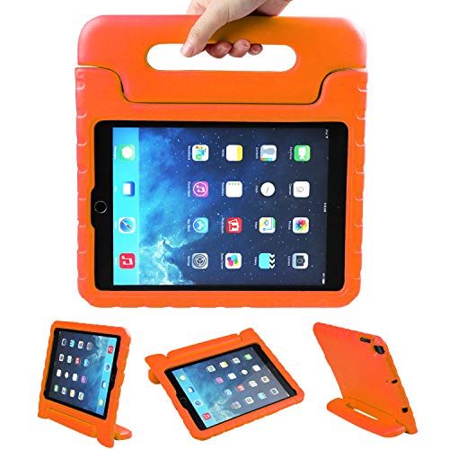 Product Cover NEWSTYLE Apple iPad Air 2 Case Shockproof Case Light Weight Kids Case Super Protection Cover Handle Stand Case for Kids Children For Apple iPad Air 2 (2014 Released) - Orange Color
