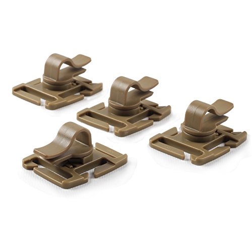 Product Cover OneTigris Tactical Military Hydration Tube Clips Water Tube Clip Pack of 4 (Tan)