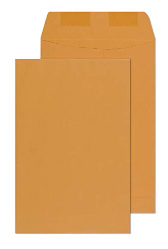 Product Cover 6x9 Envelopes - Mailing, Security, Invitation, Business, Legel Shipping Envelopes - Catalog Open end Envelope - 6 x 9 Inch Strong Gummed Glue Flap - Heavy Duty 28Lb Brown Kraft Paper 500 Count Box
