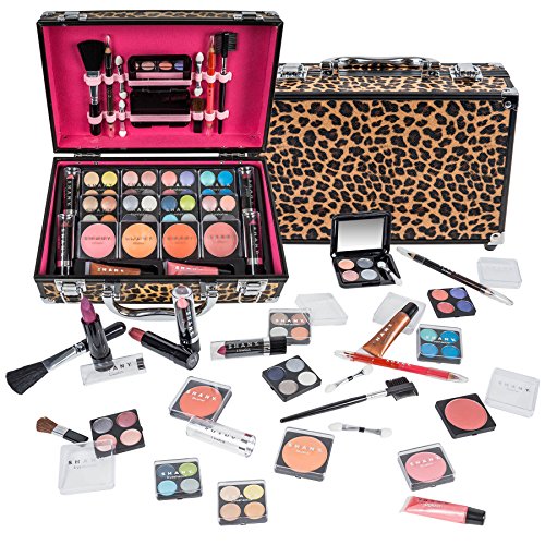 Product Cover SHANY Carry All Makeup Train Case with Pro Makeup and Reusable Aluminum Case, Leopard