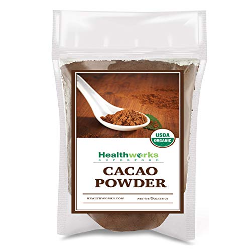 Product Cover Healthworks Cacao Powder (80 Ounces / 5 Pounds) | Cocoa Chocolate Substitute | Certified Organic | Sugar-Free, Keto, Vegan & Non-GMO | Peruvian Bean/Nut Origin | Antioxidant Superfood
