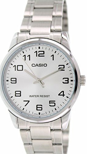 Product Cover Casio #MTP-V001D-7B Men's Standard Stainless Steel Easy Reader Silver Dial Watch
