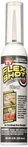 Product Cover Flex Shot - Thick Rubber Adhesive Sealant Caulk, 8oz, Clear