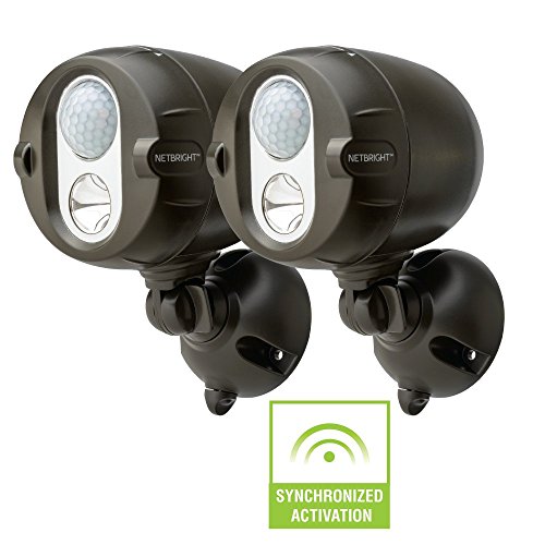Product Cover Mr Beams MBN352 Networked LED Wireless Motion Sensing Spotlight System with NetBright Technology, 200-Lumens, Brown, 2-Pack