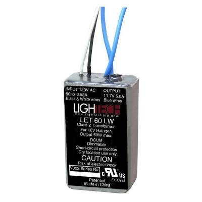 Product Cover LighTech LET-60-LW Electrical Transformer, 12V 60W MR16 Electronic Low Wattage