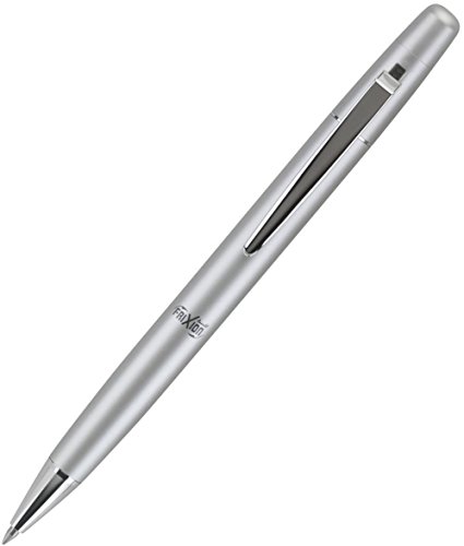 Product Cover PILOT FriXion Ball LX Erasable, Refillable & Retractable Gel Ink Pen, Fine Point, Silver Barrel, Blue Ink, Single Pen (34451)