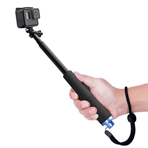 Product Cover Luxebell Selfie Stick Adjustable Telescoping Pole for GoPro Hero 7 6 5 4 Session Black Silver Hero+ LCD 3+ 3 2 and SJCAM SJ4000 SJ5000 Cameras, Black (36 Inch)