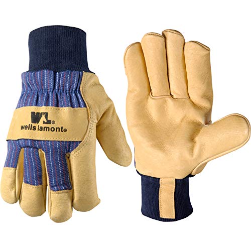 Product Cover Men's Heavy Duty Leather Winter Work Gloves with Thinsulate Insulation (Wells Lamont 5127)