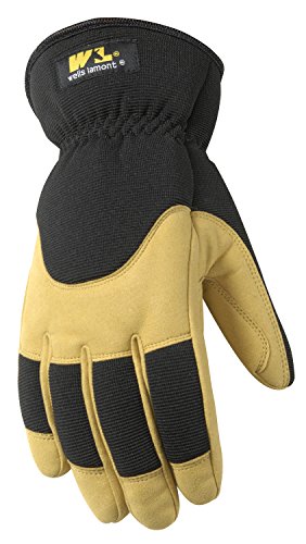 Product Cover Men's Lined Winter Gloves with Synthetic Leather Palm, Extra Large (Wells Lamont 7092XL)