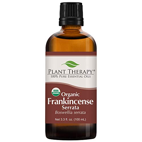 Product Cover Plant Therapy Frankincense Serrata Organic Essential Oil 100% Pure, USDA Certified Organic, Undiluted, Natural Aromatherapy, Therapeutic Grade 100 mL (3.3 oz)