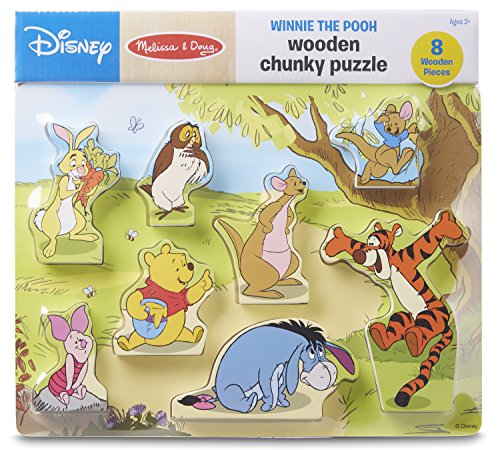 Product Cover Melissa & Doug Disney Winnie The Pooh Wooden Chunky Puzzle (8 pcs)