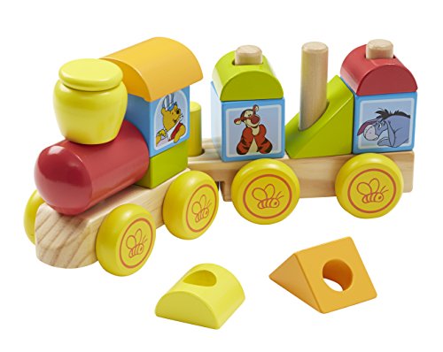 Product Cover Melissa & Doug Disney Baby Winnie the Pooh Wooden Stacking Train (14 pcs)