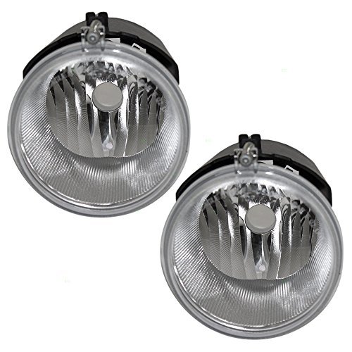 Product Cover Pair of Fog Lights Lamps Replacement for Jeep Chrysler Dodge Pickup Truck SUV CH2592135